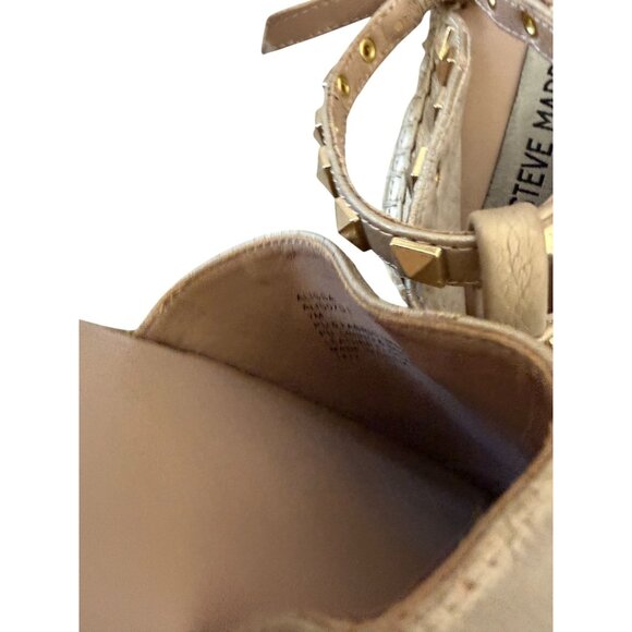 STEVE MADDEN Alissa Gold Studded Espadrille Flats Size 7 - Picture 8 of 10